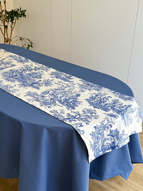 Ecotton Ранер доріжка Ecotton DUCK 45x170 см для обіднього столу водовідштовхувальна синього ко Коломия - фото 5