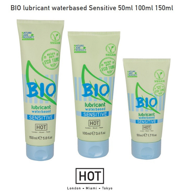 Органический лубрикант на водной основе Hot Bio Lube Sensitive, 50 мл Sex Aura Киев - изображение 2