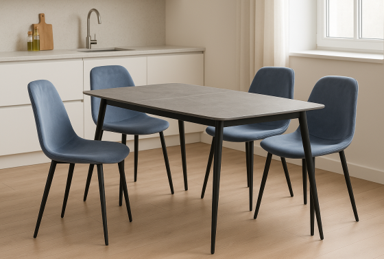 Стілець Нубук м'який тканина велюр Дніпро