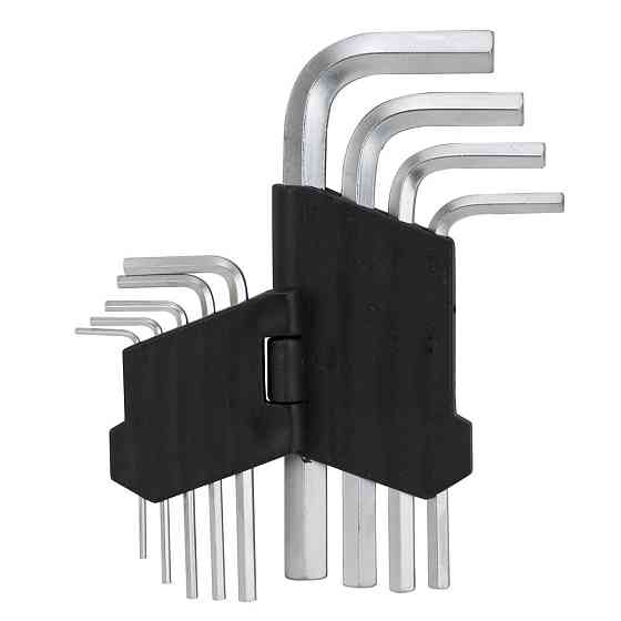 Ключи шестигранные 9шт 1.5-10мм CrV (короткие) SIGMA (4022011) Ровно