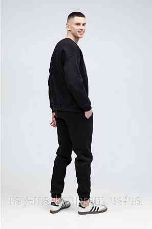 Костюм світшот оверсайз і штани Ray Basic утеплений чоловічий чорний (U0804M-Black) XL Київ