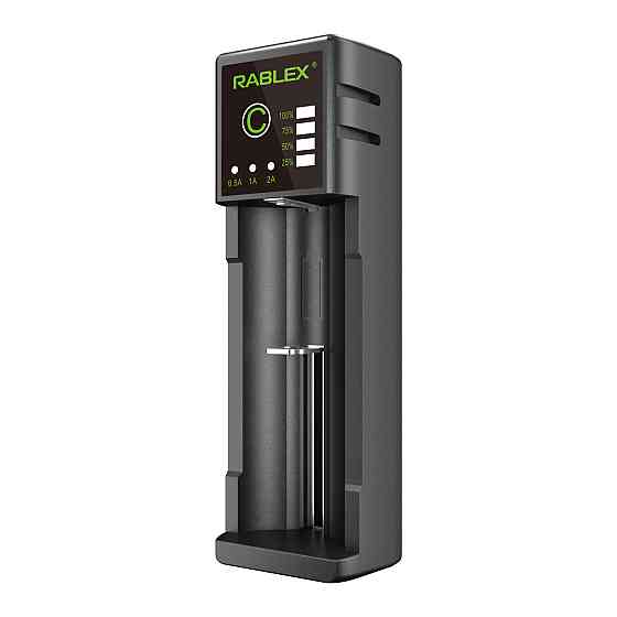 Зарядний пристрій Rablex RB401 1x18650 та ін. / від USB / Дніпро