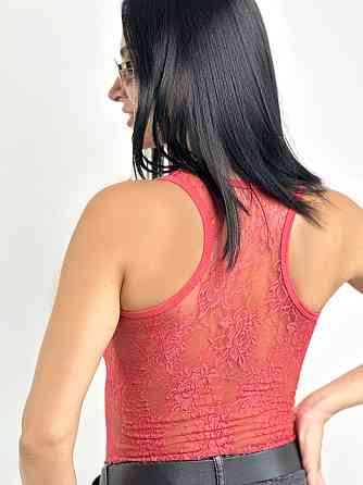 Майка-борцовка Гіпюр Кораловий Київ