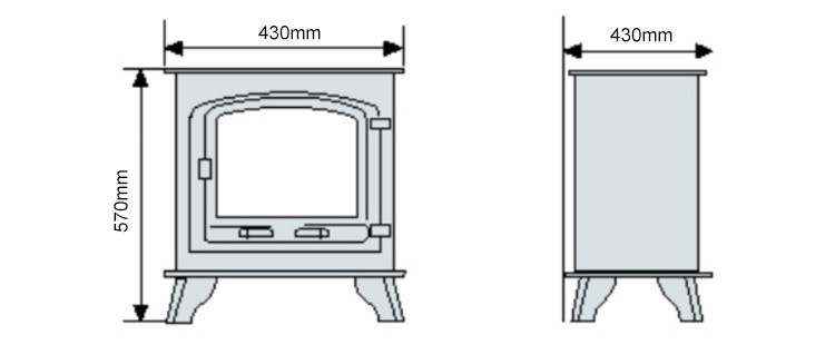 Чугунная печь-камин Bonfire BF033 7,5кВт Львов - изображение 5