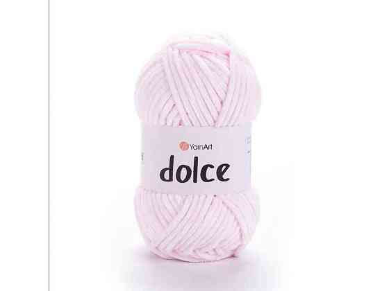 Пряжа Dolce блідо-рожевий 100% мікрополіестр 120м 100г 5шт/уп 781 ТМ YarnArt Київ