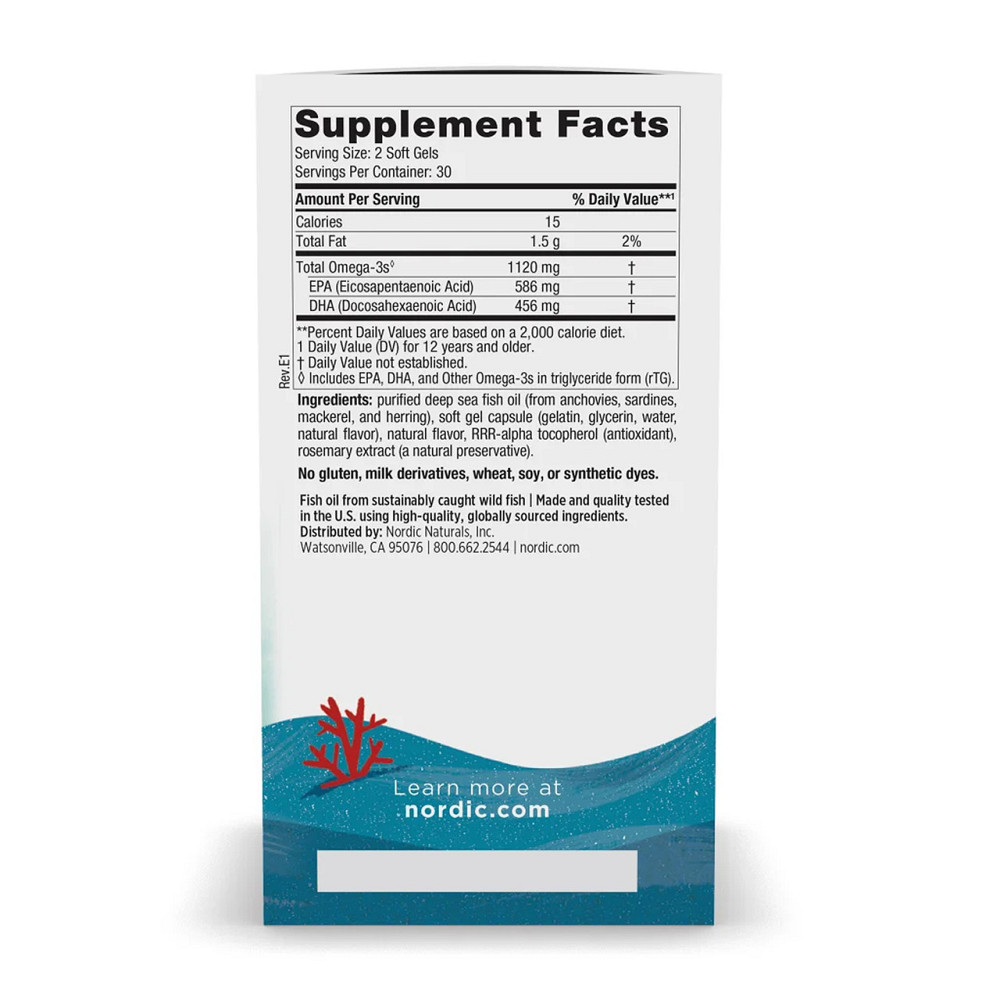 Омега для подростков Nordic Naturals Ultimate Omega 2X Teen 60 мини гел капс клубника Киев - изображение 3