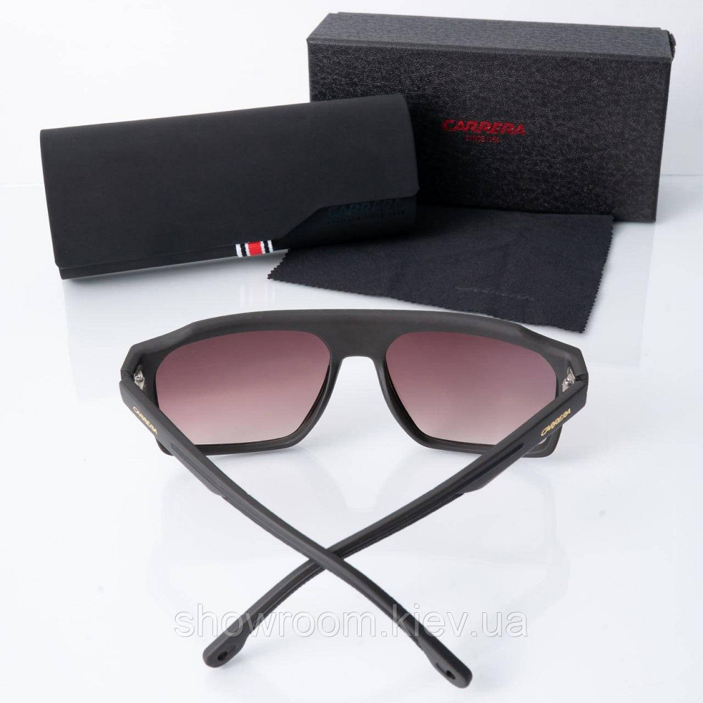Окуляри маска сонячні чоловічі Carrera (400) коричневі Київ - фото 3