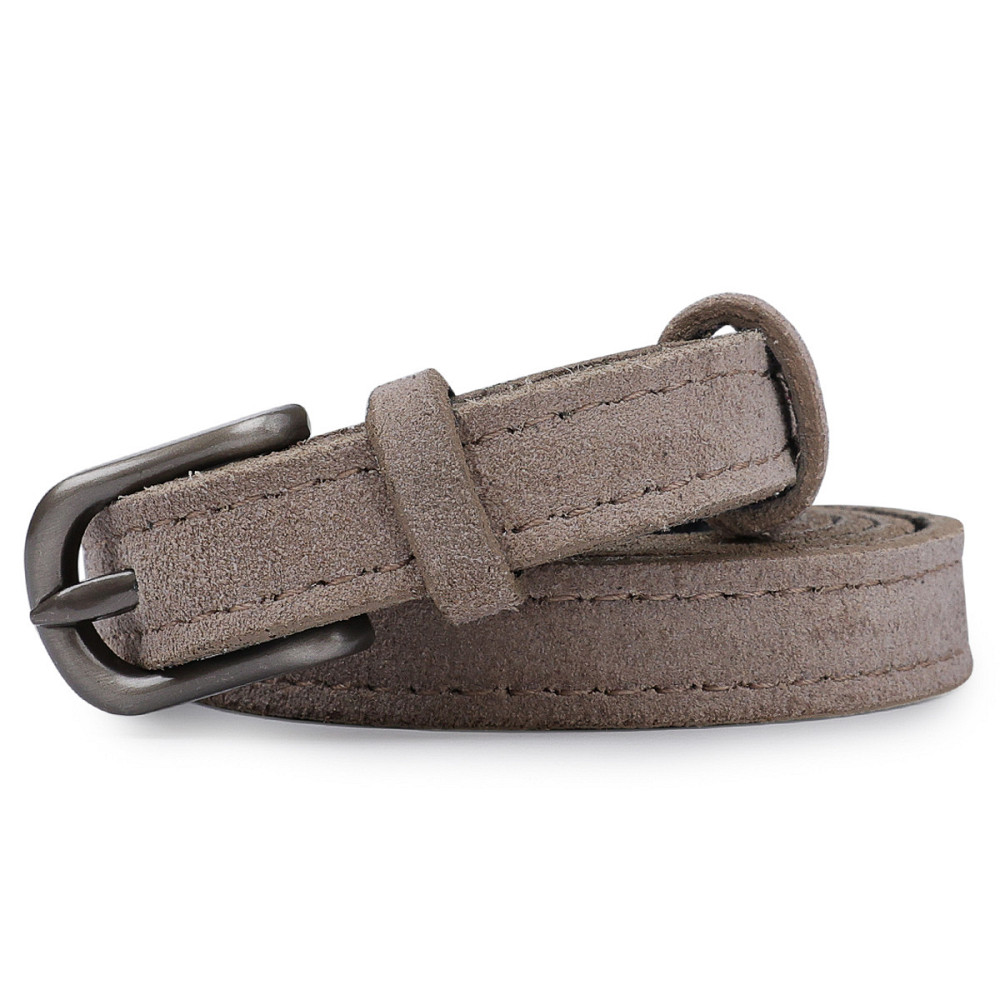 Женский замшевый ремень Vintage 20771 Серый Киев - изображение 2