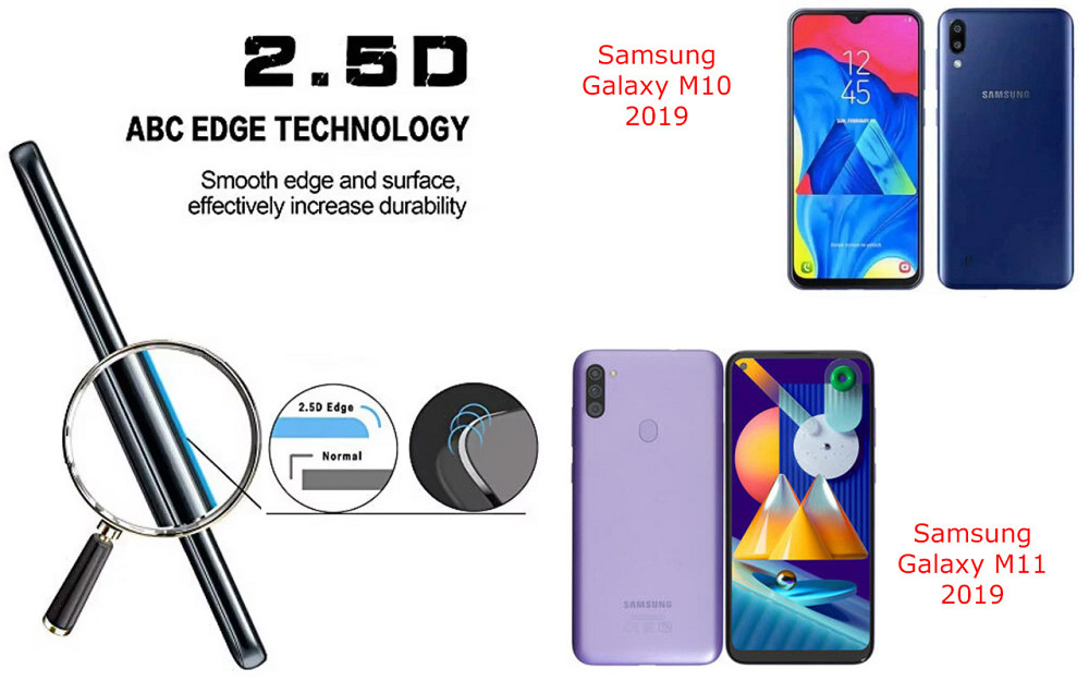 Захисне скло ArmorGlass для Samsung Galaxy M10 2019, Galaxy M11 2019 – стійке до подряпин та ударів Київ - фото 2