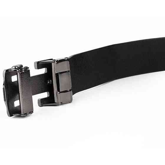 Ремінь чоловічий з пряжкою куточки Vintage 20262 Чорний Київ