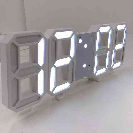 Настільний електронний годинник з білою підсвіткою VST-1089/6803 WHITE (60 шт./яский) Київ