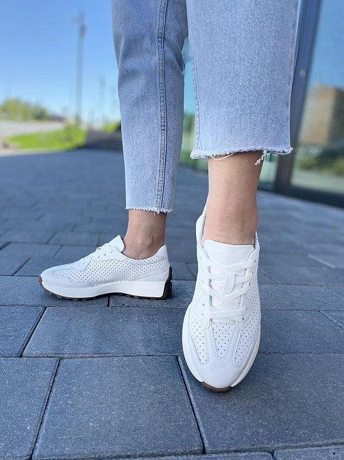 EMELI Кросівки жіночі EMELI 171/37 ST білі (весна-осінь, шкіра натуральна) (5020) Коломия - фото 8