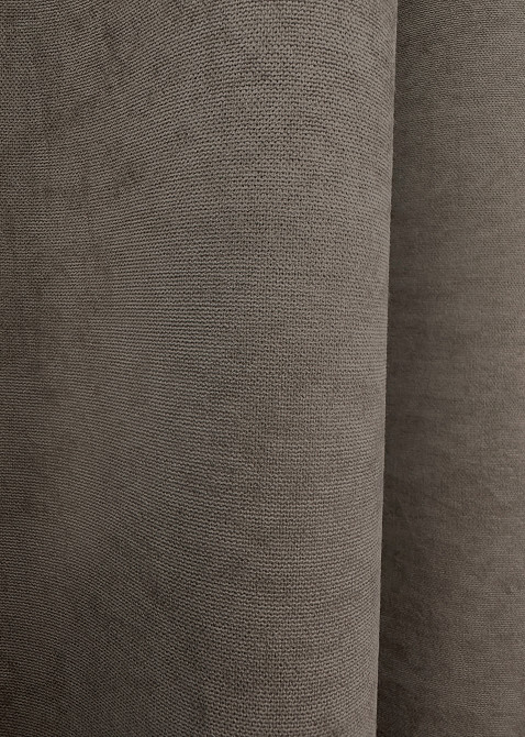 Комплект готовых штор VR-Textil Микровелюр Petek YL № 1707ш Какао 150х295 см 2 шт (33-0606) Киев - изображение 8