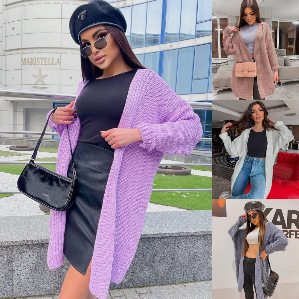 Женский вязаный кардиган свободного кроя Оверсайз.  44-56р Киев - изображение 1