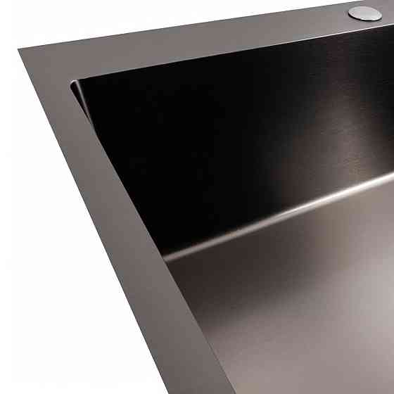 VALESO Кухонна мийка VALESO Handmade PVD 70*50 чорна (сифон круглий, 3,0/0,8) Киев