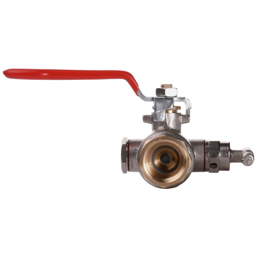 Кран кульовий повнопрохiдний зі спускником повітря SOLOMON 1/2″ B1018 (000001901) Київ - фото 3