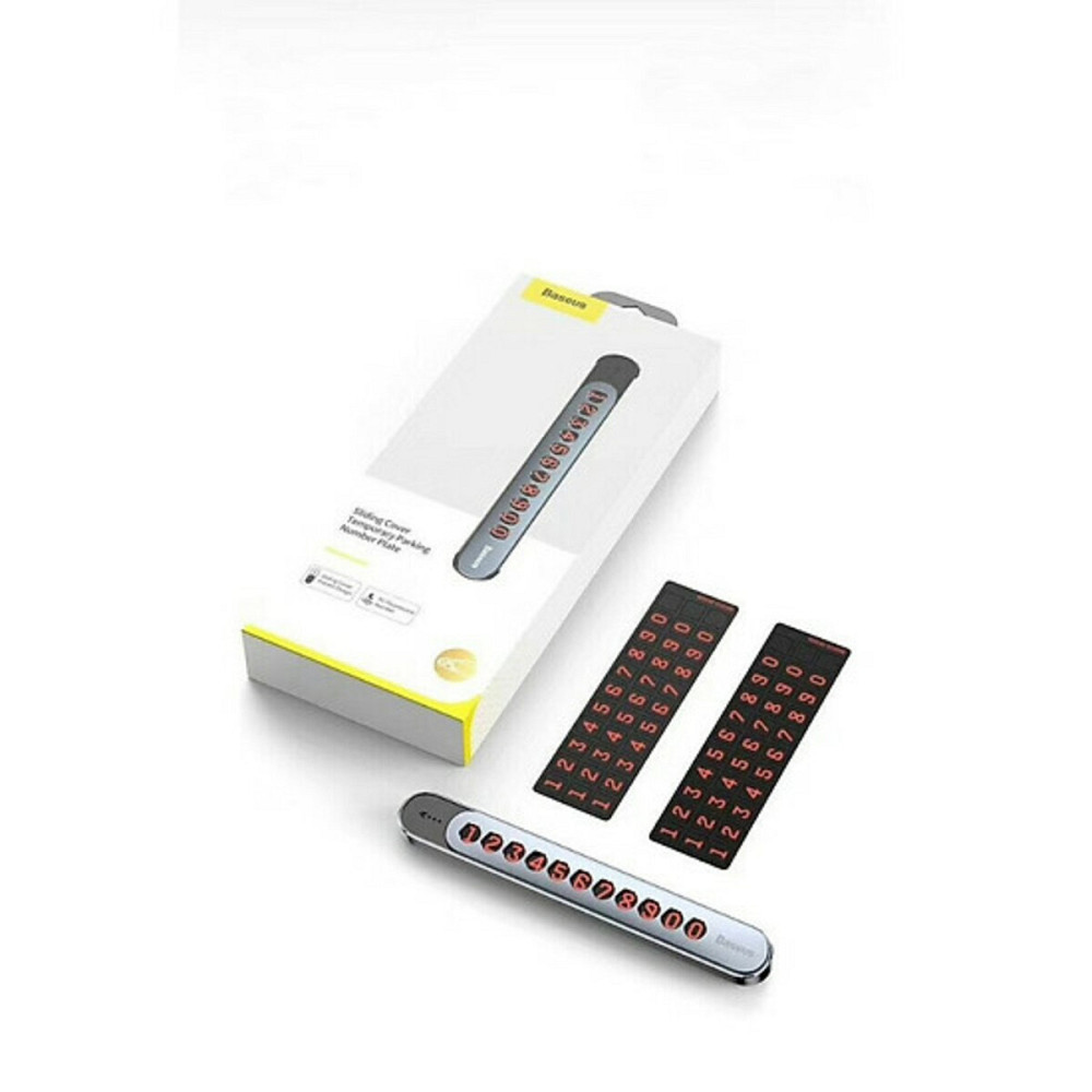 Паркувальна карта Baseus Sliding Cover Temporary Parking Number Dark gray Київ - фото 2