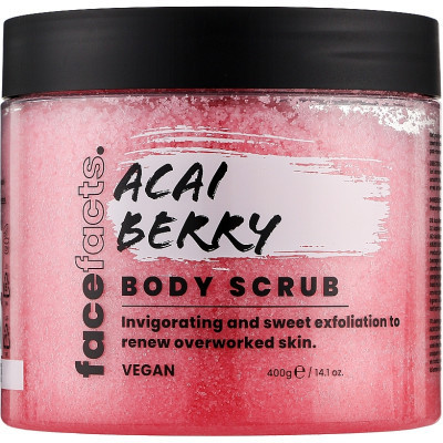 Скраб для тіла Face Facts Body Scrub Acai Berry Ягода асаї 400 г (5031413938517) Вінниця - фото 1