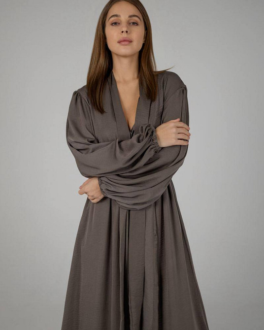 Жіночий костюм-трійка "Diana" із льону Сірий L/XL Харків - фото 4