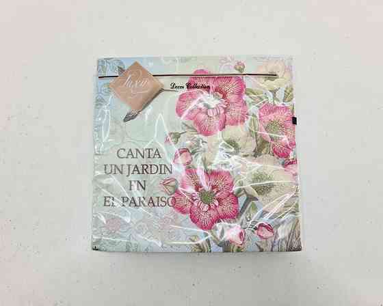 Бумажная салфетка цветочной тематики (ЗЗхЗЗ, 20шт) Luxy  Колибри в саду камелий (2046) (1 пачка) Харьков