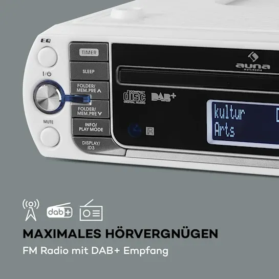 Кухонная магнитола приемник Auna KR-400 CD Bluetooth из Германии Днепр