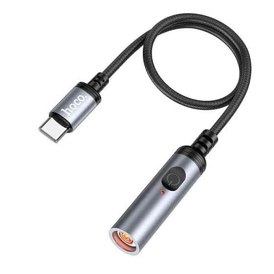 Запальничка портативна Hoco UA30 Type-C, сіра Винница