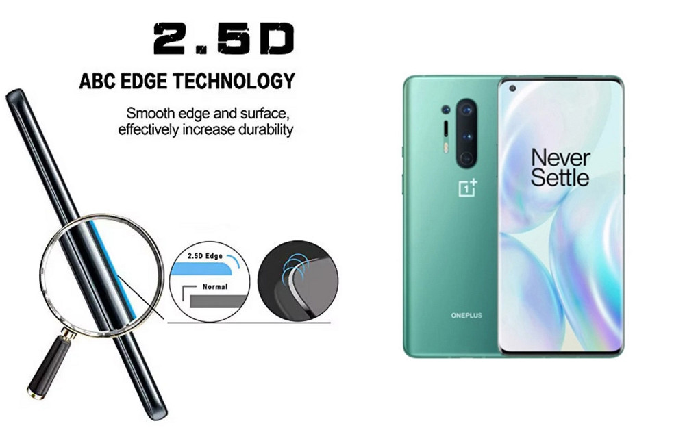 Захисне скло ArmorGlass для OnePlus 8 Pro – стійке до подряпин та ударів Київ - фото 2