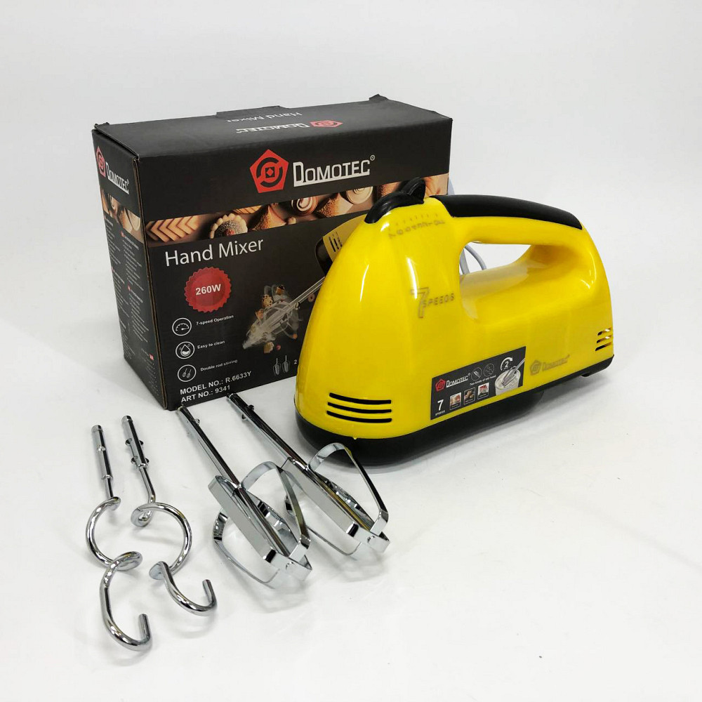 Портативный ручной миксер DOMOTEC, Ручной кухонный миксер для кондитера кухонный помощник UT-77 Львов - изображение 7