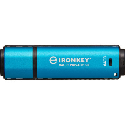 USB флеш накопичувач Kingston 64GB IronKey Vault Privacy 50 Blue USB 3.2 (IKVP50/64GB) Вінниця - фото 3