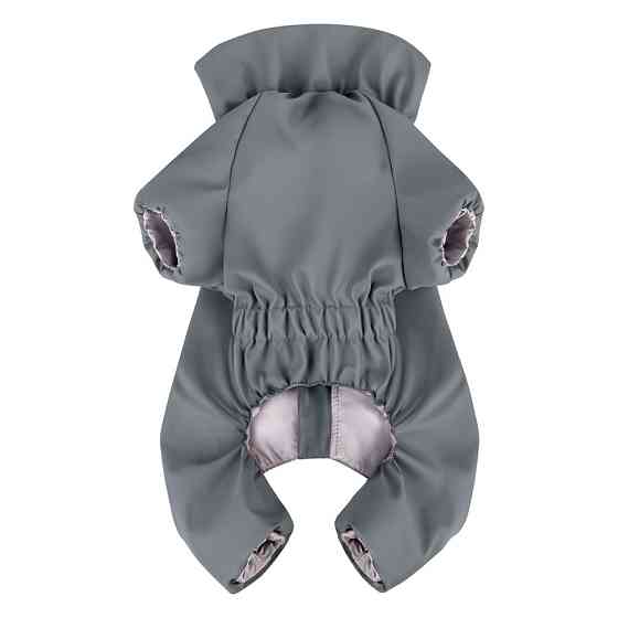 Дощовик для собак WAUDOG Clothes, водонепроникний, M35, В 59-62 см, С 37-40 см, сірий Київ