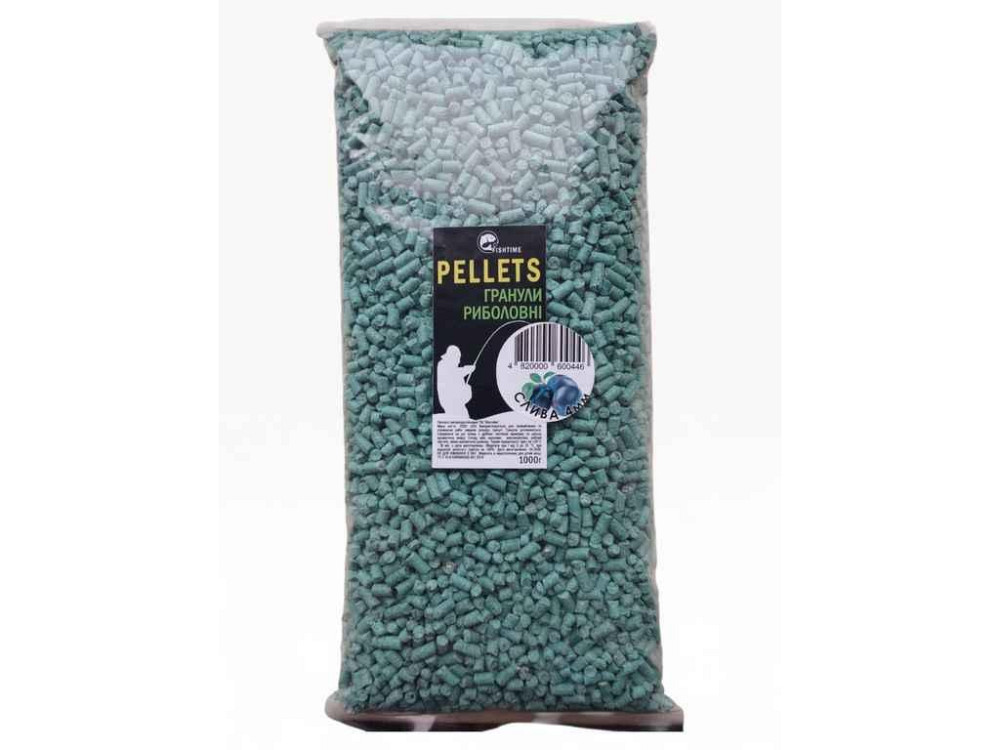 Принада в гранулах Pellets Слива 4мм 1кг ТМ FISHTIME Київ - фото 1