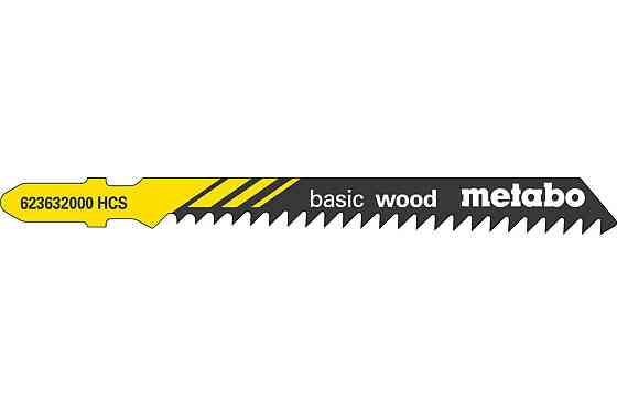 Полотна пилкові для лобзиків Metabo «BASIC WOOD», 74/ 3,0 мм 623632000 Коломыя