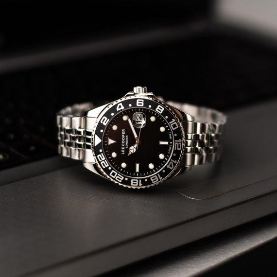 Годинник чоловічий водостійкий Lee Cooper Daytona Vibe Black (2 ремінці) Київ - фото 4