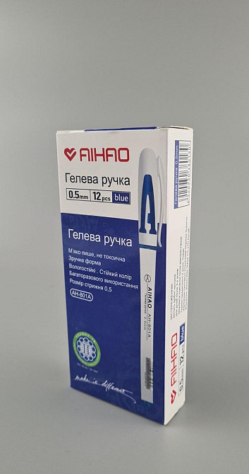 Гелева ручка синя Тм Аihao 801А (5 шт.) Харків - фото 2