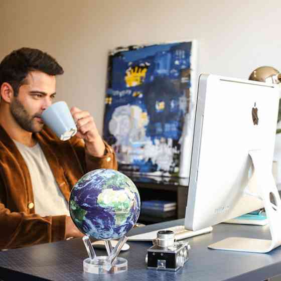 Гиро-глобус Solar Globe Mova Земля в облаках 15,3 см (MG-6-STE-C) Ровно