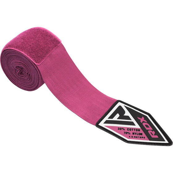 Бинти для боксу RDX WX Professional Boxing Hand Wraps Pink (4.5м.) Каменское