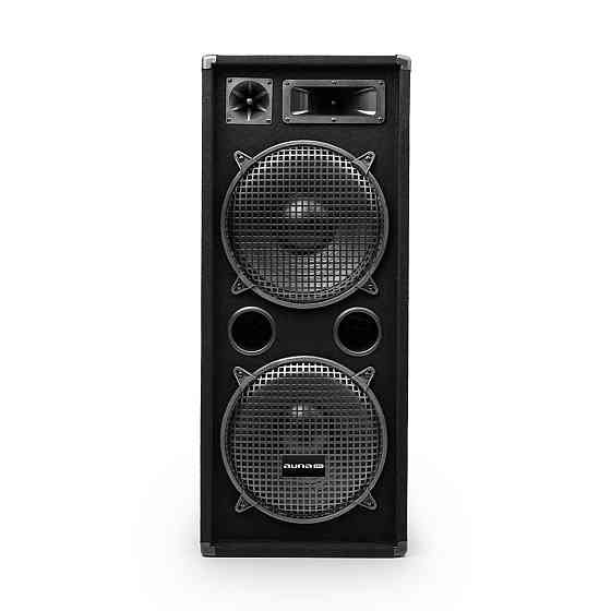 Підсилювач PW-2222 MKII PA-Set2 + 2 пасивних 12-дюймових гучномовця PA 500 Вт RMS / 1000 Вт макс. Рівне