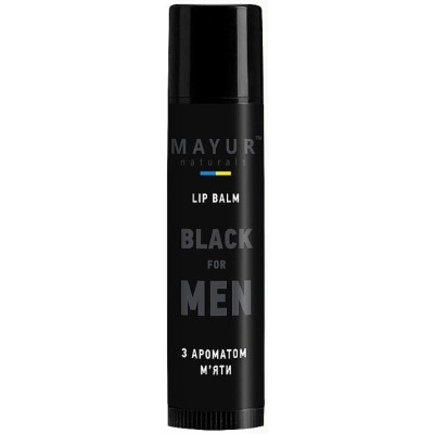 Бальзам для губ Mayur Black For Men Для мужчин 5 г (4820230955323) Винница - изображение 1