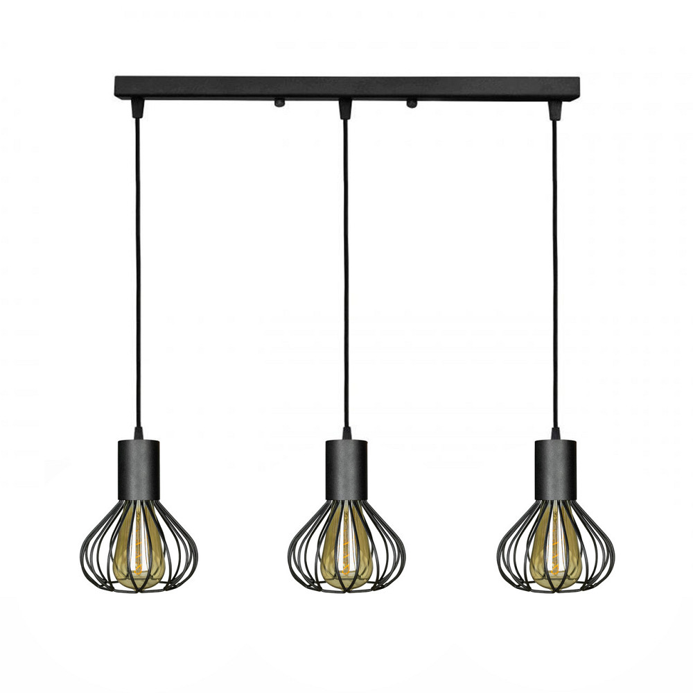 Светильник лофт подвесной Е27-3 Lotus NL 1415-3 Киев - изображение 1