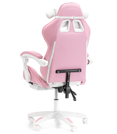 Дитяче геймерське крісло G892 з подушками та підставкою для ніг, Рожеве Київ