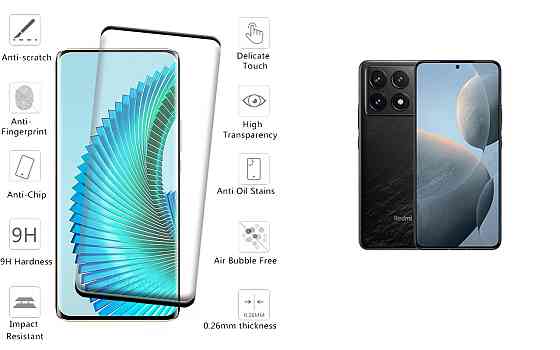 Захисне скло HyperGlass Pro для Xiaomi Redmi K70, K70E, K70 Pro – максимальна чутливість та захист Київ