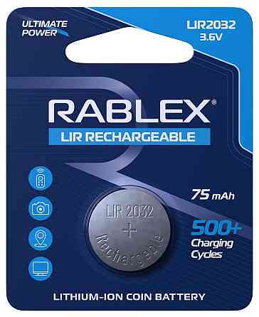 Акумулятор батарейка Rablex LIR2032 3.6v 75mAh Дніпро