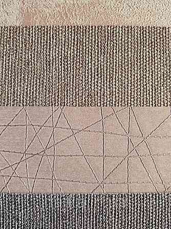 Шпалери вінілові на флізелін Sirpi Alta gamma Sempre 3 абстракція смужка павутинка золотом на теракотовому Київ