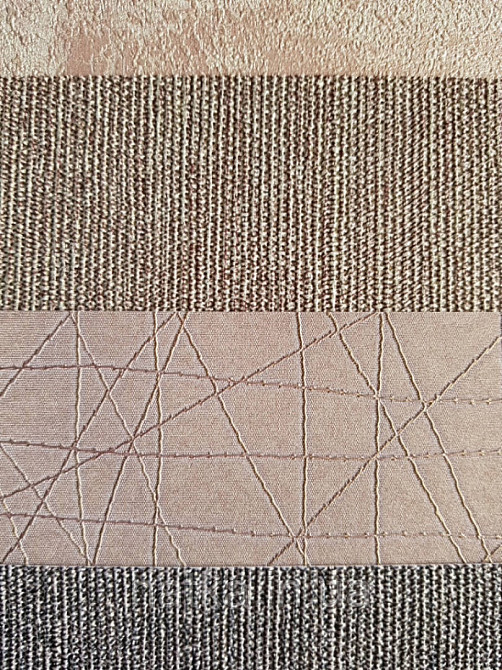 Шпалери вінілові на флізелін Sirpi Alta gamma Sempre 3 абстракція смужка павутинка золотом на теракотовому Київ - фото 2