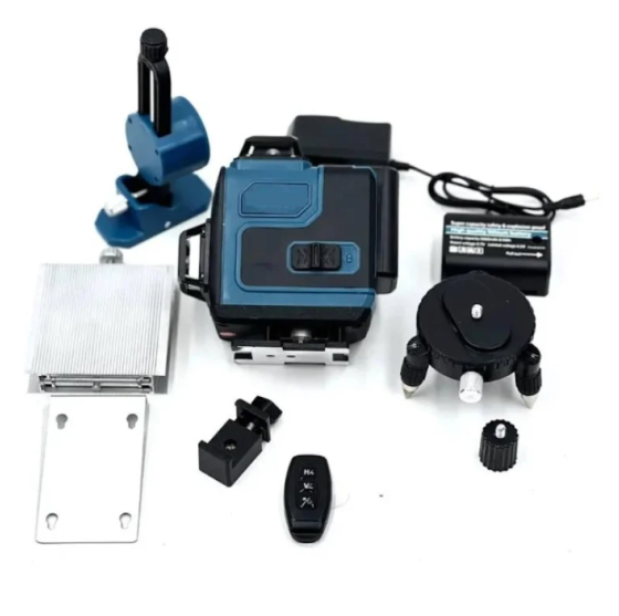 Лазерний рівень акумуляторний 4D 16 ліній зелений промінь із самовирівнюванням, кейсом та зарядкою Одеса