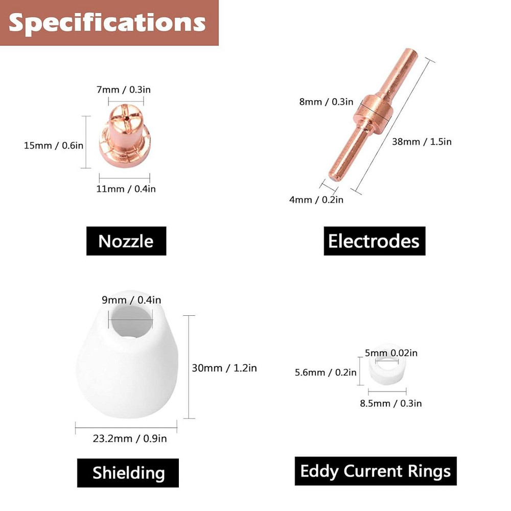 Комплект расходников для плазморезов CUT-30 и CUT-40, 65 шт Киев - изображение 4