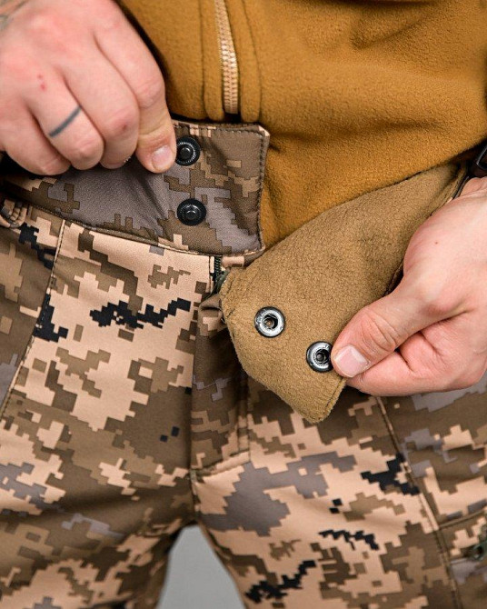 Тактические штаны софтшел DRAFT  высокая талия  draft  высокая пояс ВТ7614 Одесса - изображение 9