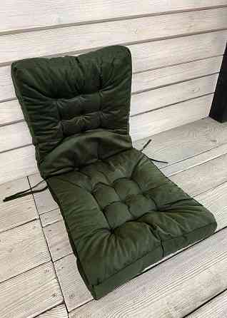 Подушка для стільців (50x120х8 см) подвійна Decorator Флокс колір зелений 84-154 Київ