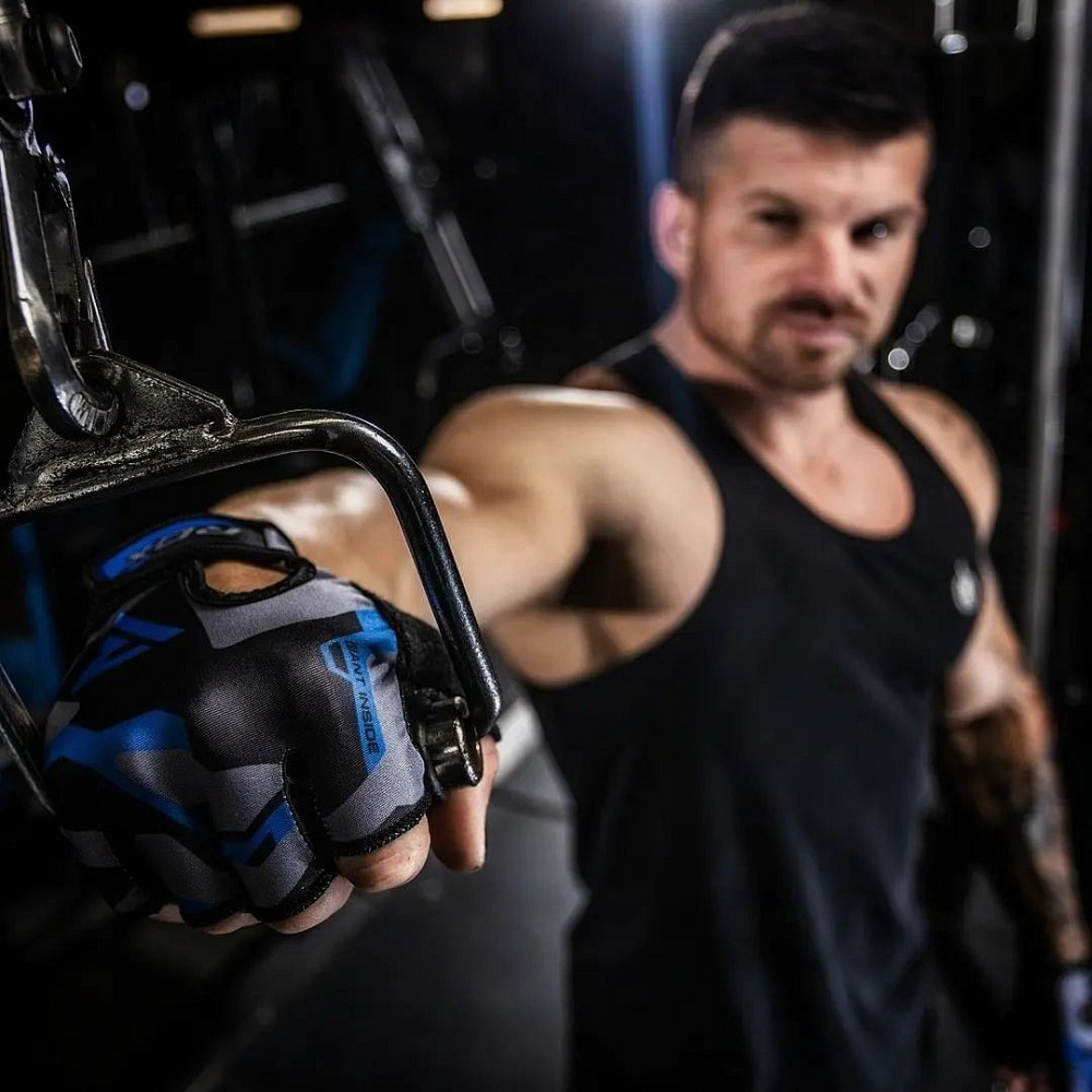 Рукавички для фітнесу RDX F6 Sumblimation Blue XL Київ - фото 9