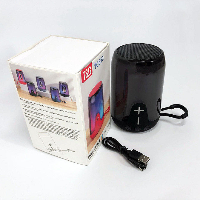 Хорошая bluetooth колонка TG652, Колонка блютуз светящаяся для вечеринки на улице FD-95 Львов - изображение 12